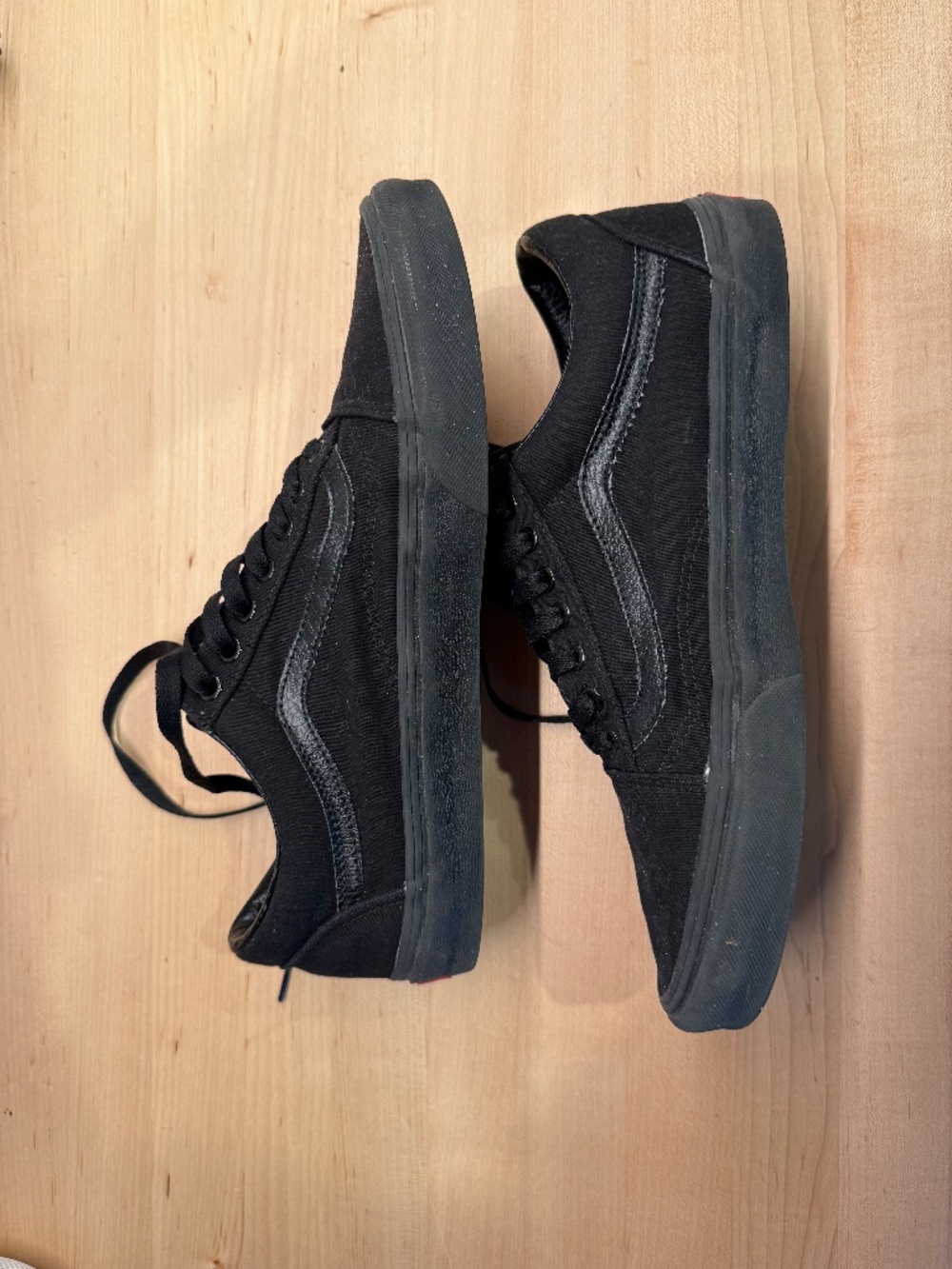 Vans Old Skool Low-Top Sneakers Black Monochrome Size 12